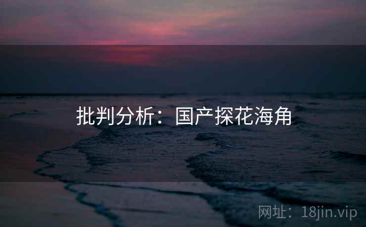 批判分析：国产探花海角