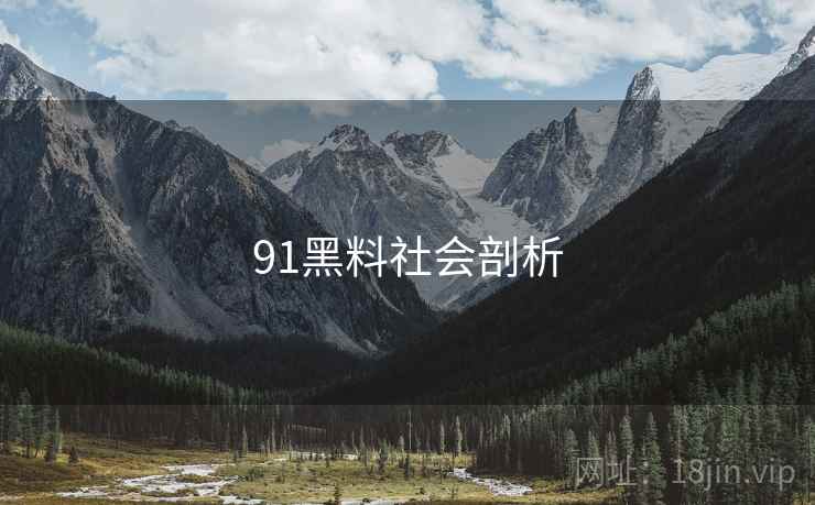91黑料社会剖析