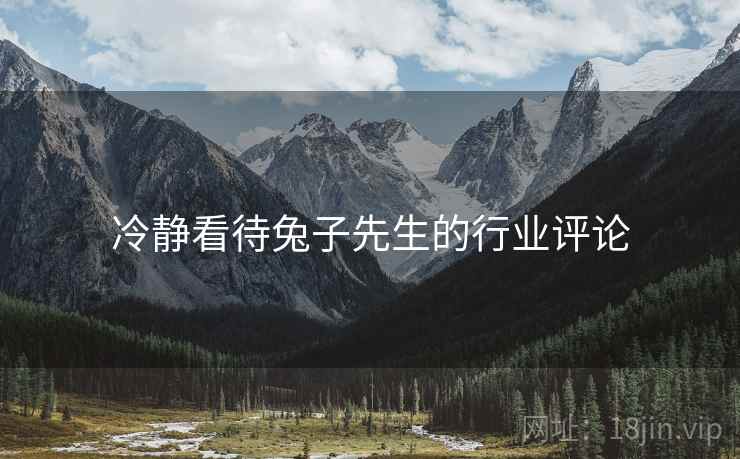 冷静看待兔子先生的行业评论