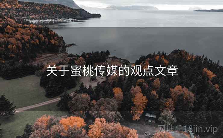 关于蜜桃传媒的观点文章