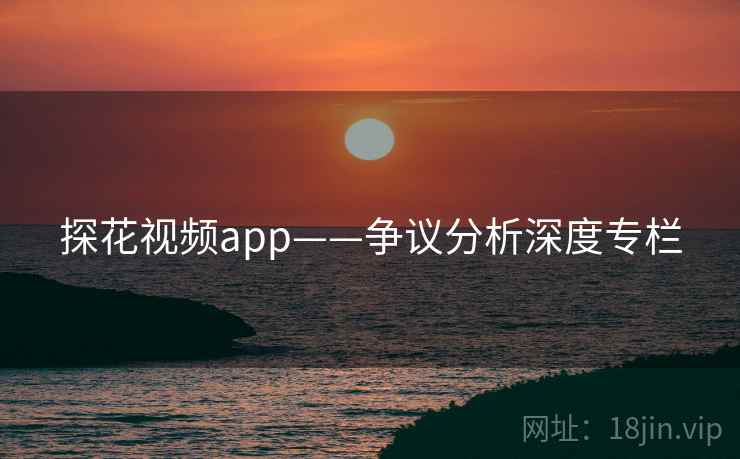 探花视频app——争议分析深度专栏