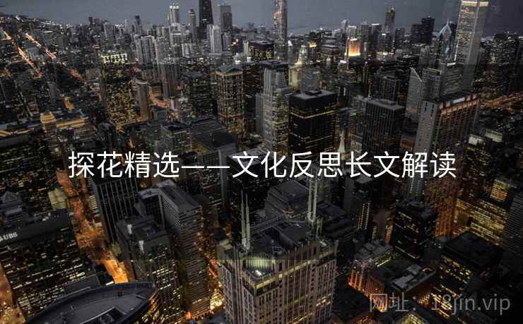 探花精选——文化反思长文解读