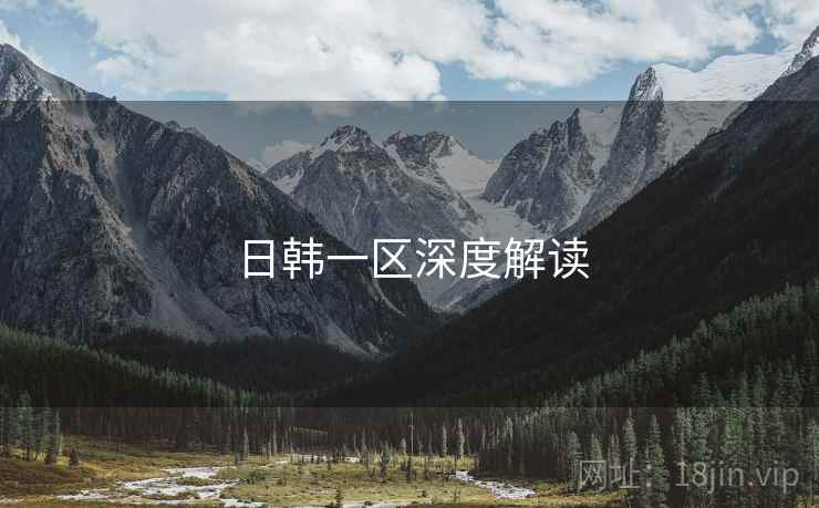 日韩一区深度解读