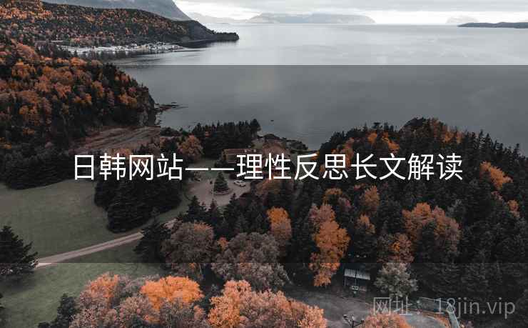 日韩网站——理性反思长文解读