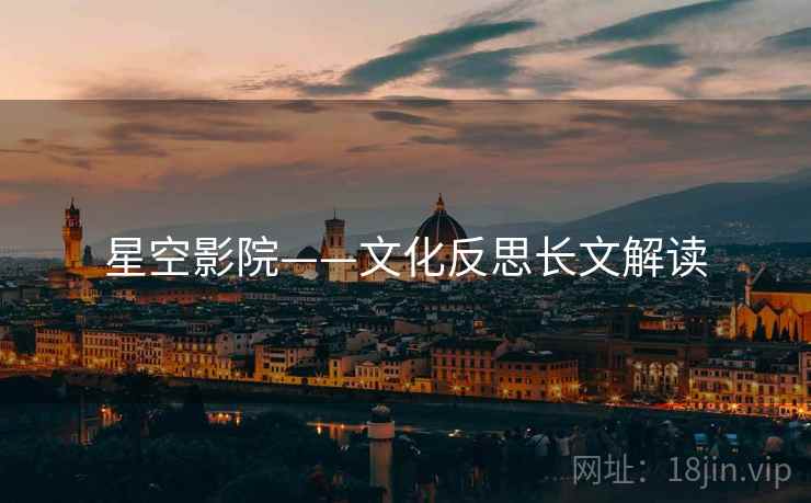 星空影院——文化反思长文解读