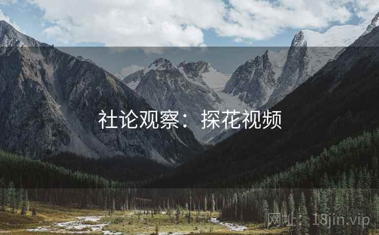 社论观察:探花视频
