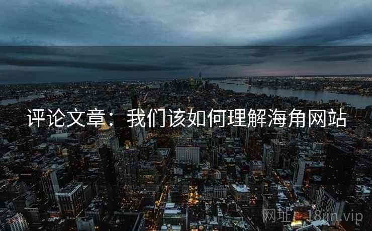 评论文章:我们该如何理解海角网站
